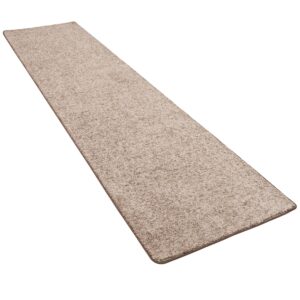 Snapstyle Hochflor Velours Teppich Läufer Mona Taupe 100x200cm