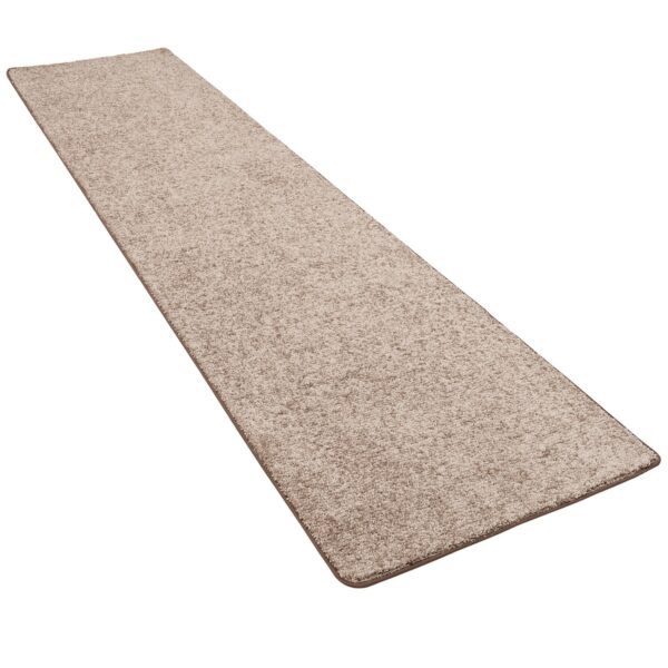 Snapstyle Hochflor Velours Teppich Läufer Mona Taupe 100x200cm