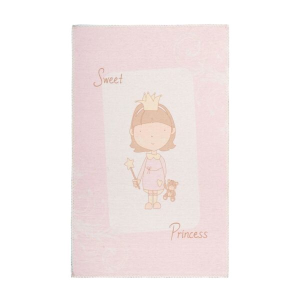 MeGusta Flachflor Teppich Kinder - Jugend Rosa Polyester 120x180 cm Beatriz