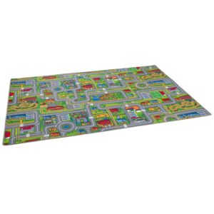 Snapstyle Kinder Spiel Teppich Abenteuerland Bunt Bunt 200x200cm