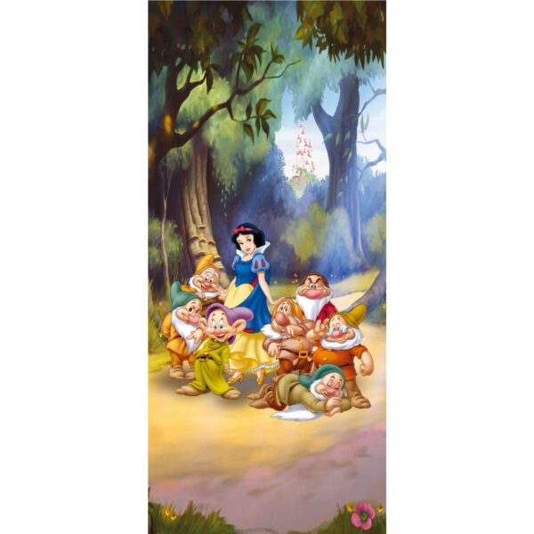 Disney Poster Schneewittchen Grün Gelb und Blau 90 x 202 cm 600748