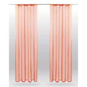 Bestlivings Dekoschal Noella mit Universalband 2er Pack 140 cm x 245 cm Orange