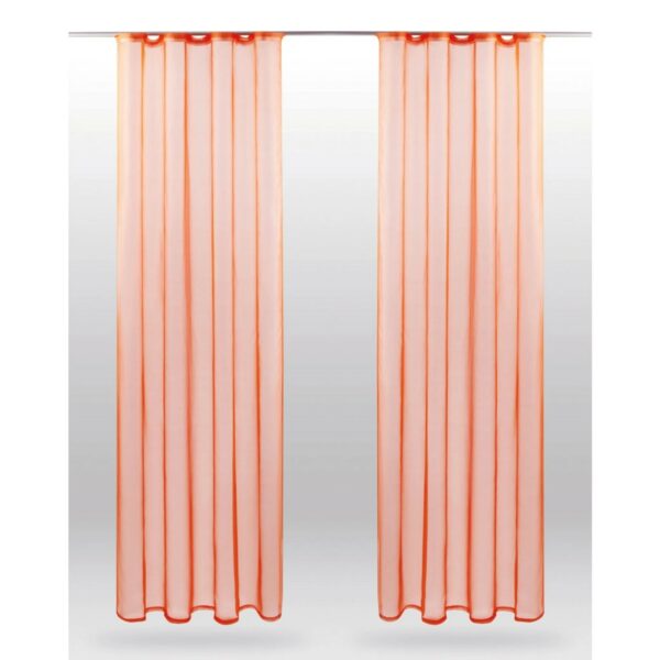 Bestlivings Dekoschal Noella mit Universalband 2er Pack 140 cm x 245 cm Orange