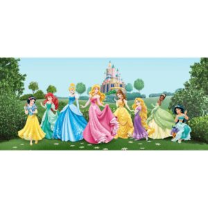 Disney Poster Prinzessinnen Grün Blau und Rosa 202 x 90 cm 600873