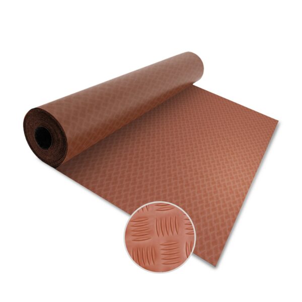 KARAT PVC-Bodenbelag Meterware Diamond Cut 2 mm Stärke Terracotta 120 x 350 cm