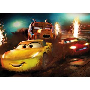 Disney Fototapete Cars Gelb Rot und Blau 350 x 250 cm 612108