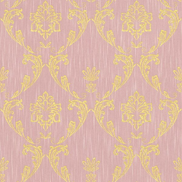 Tadessi Tapete Barock Giulia M1 No 2174 Vliestapete Gold Rosa Ornament Barocktapete