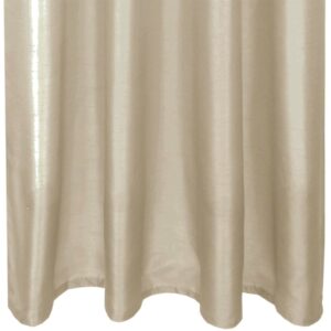 Bestlivings Gardine Blickdicht Taupe 140 cm x 245 cm Band Taupe Hell