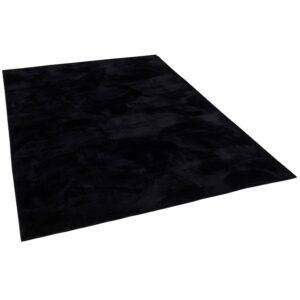 Pergamon Luxus Super Soft Fellteppich Pearl Schwarz 160x230cm