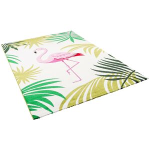 Pergamon Designer Teppich Faro Tropical Flamingo Bunt 160x230cm