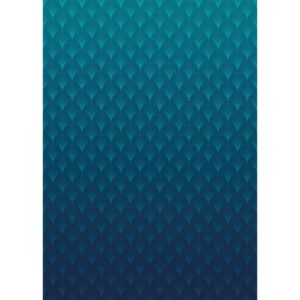 Sanders & Sanders Fototapete Art Deco Blau 200 x 280 cm 611819