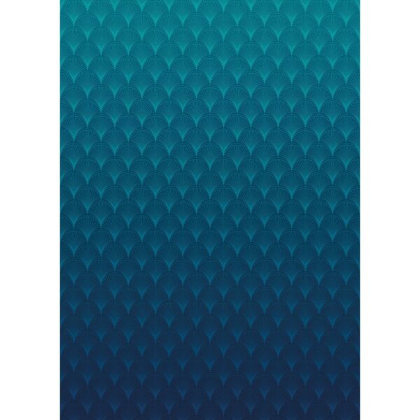 Sanders & Sanders Fototapete Art Deco Blau 200 x 280 cm 611819