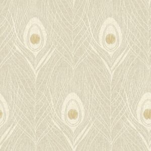 Tadessi Tapete Boho Chic M1 No 2812 Vliestapete Beige Ethnotapete Federn