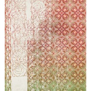 Sanders & Sanders Fototapete Jugendstil Rot 250 x 280 cm 611841