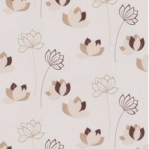 Bricoflor Lotus Tapete Beige Braun Gold Vlies Blumentapete Ideal für Wohnzimmer und Küche Moderne Vliestapete mit Blumen mit Vinyl