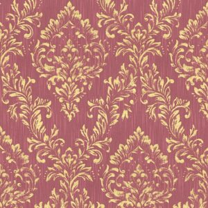 Tadessi Tapete Barock Giulia M1 No 2180 Vliestapete Gold Rot Ornament Barocktapete