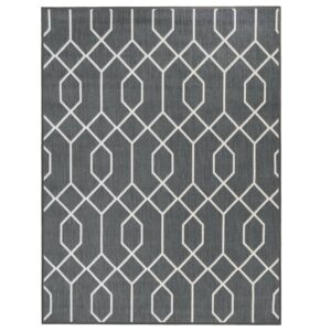 Primaflor In- und Outdoorteppich Reverso Geo River Grau 160x220cm