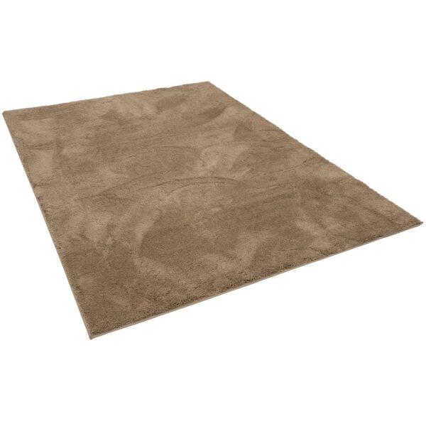 Pergamon Luxus Super Soft Hochflor Langflor Teppich Silky Taupe 80x150cm