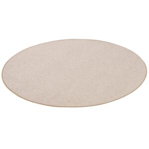 Snapstyle Feinschlingen Velour Teppich Strong Beige 100cm Rund