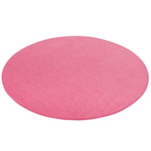 Snapstyle Trend Velours Teppich Joy Rosa 133cm Rund