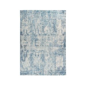 MeGusta Kurzflor Teppich Vintage UsedLook Blau Baumwolle 80x150 cm Covadonga