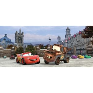 Disney Poster Cars Braun Rot und Blau 202 x 90 cm 600872