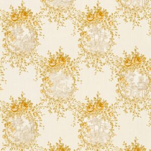 Tadessi Tapete Blumen Florentin M1 No 2518 Vliestapete Gold Beige Floral Klassik