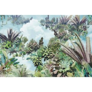 Komar Fototapete Tropical Heaven Grün und Blau 368 x 248 cm 611147