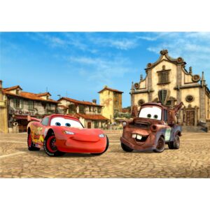 Disney Fototapete Cars Rot Blau und Beige 360 x 270 cm 600573