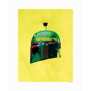 Disney Poster Star Wars Boba Fett Gelb und Grün 40 x 50 cm 610201