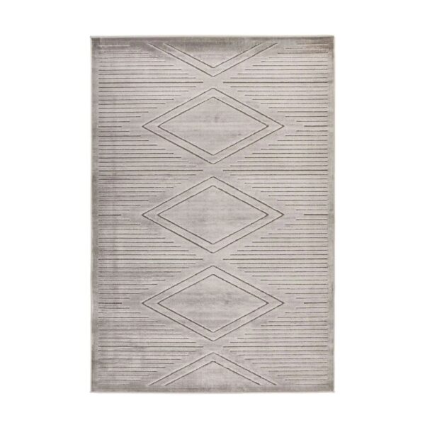 MeGusta Kurzflor Teppich Uni Modern Grau 160x230 cm Mariana