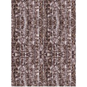 Arsvita Flauschvorhang Flauschgardine Vorhang 140 cm x 220 cm Meliert Beige Braun