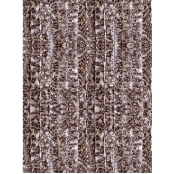 Arsvita Flauschvorhang Flauschgardine Vorhang 140 cm x 220 cm Meliert Beige Braun