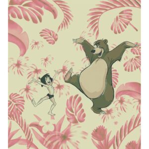 Disney Fototapete Dance The Jungle Beige und Rosa 250 x 280 cm 610062